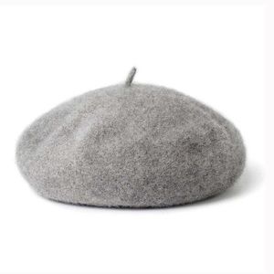 Grey Beret Hat